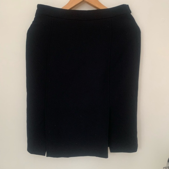 Milly black wool blend skirt - Picture 2 of 7
